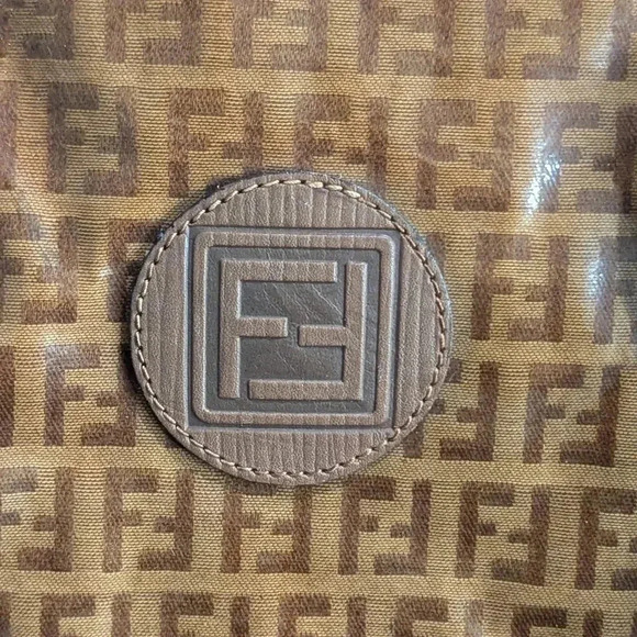 Authentic FENDI Boston Bag in Brown Zucca Coated Canvas - Picture 11 of 14